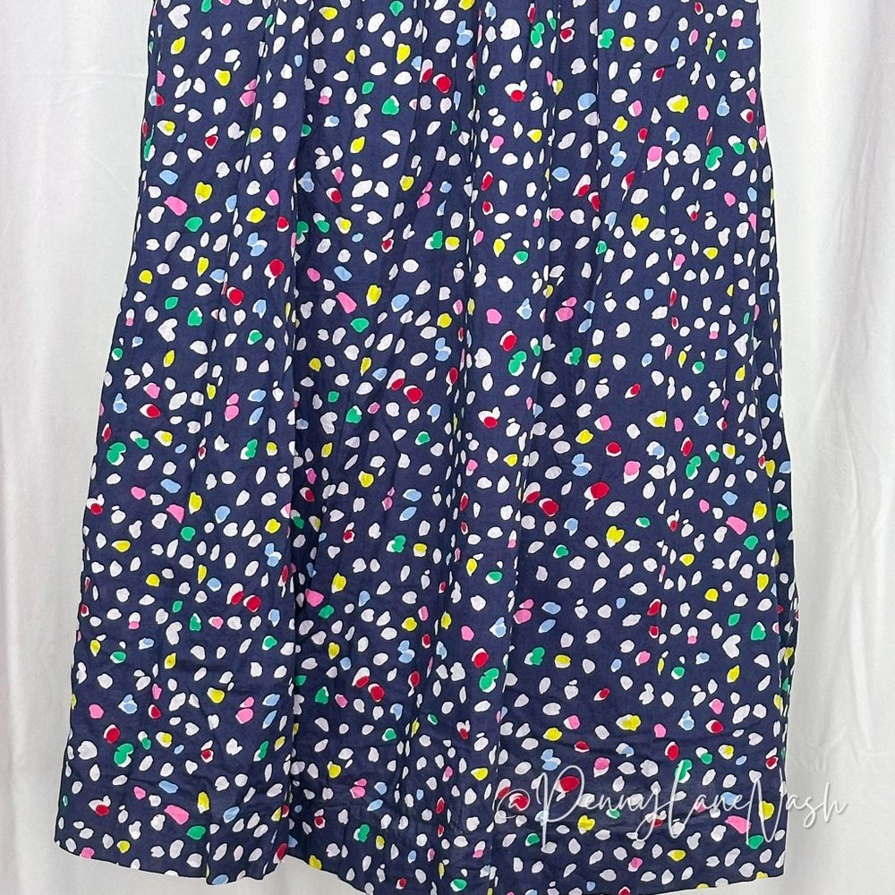J.Crew Ratti Happy Cat Print Dotted Midi Sundress - Picture 14 of 16